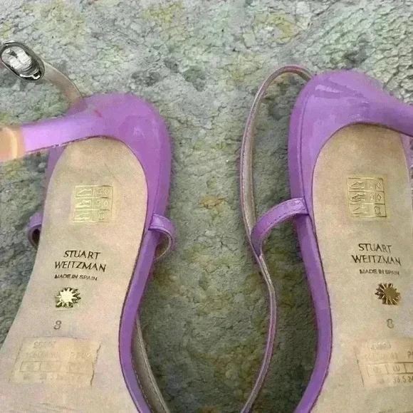 Stuart Weitzman Mondrian 100 Sandals. Size 8 wisteria $450 new